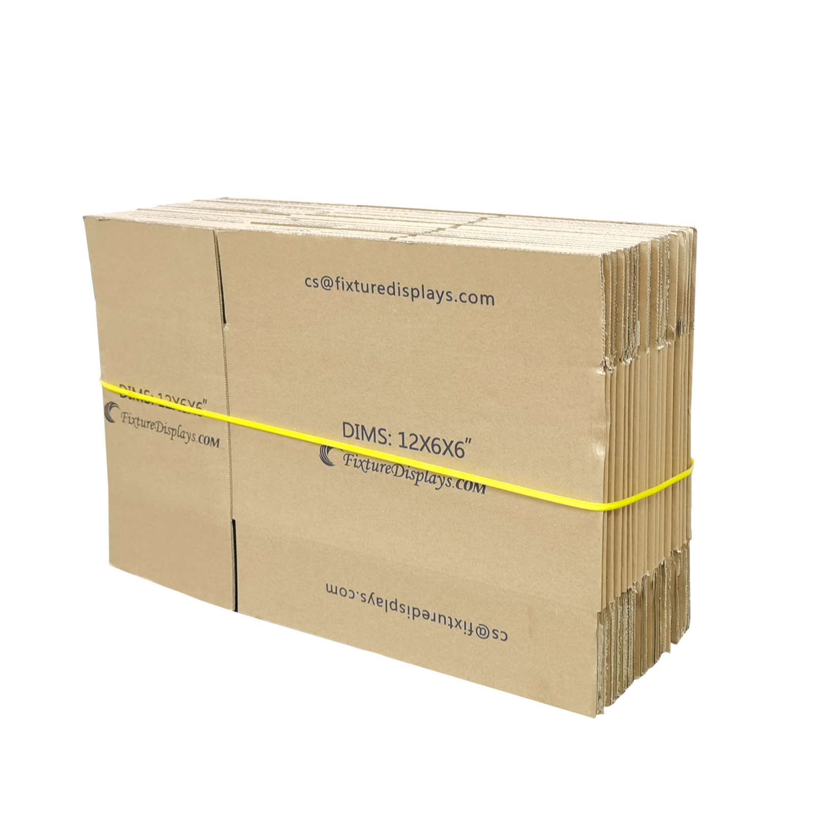 20 Pack 12X6X6″ Printed Shipping Boxes Singlewall B Flute Cardboard Box 32 ECT