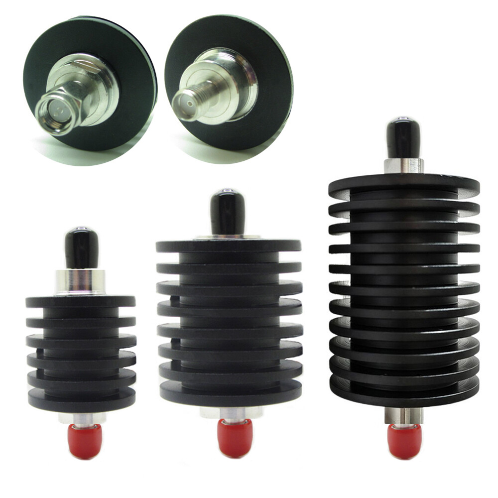 RF Coaxial Attenuator 10W – 50W SMA J-K Male to Female DC to 3GHz 50 ohm 1-50dB