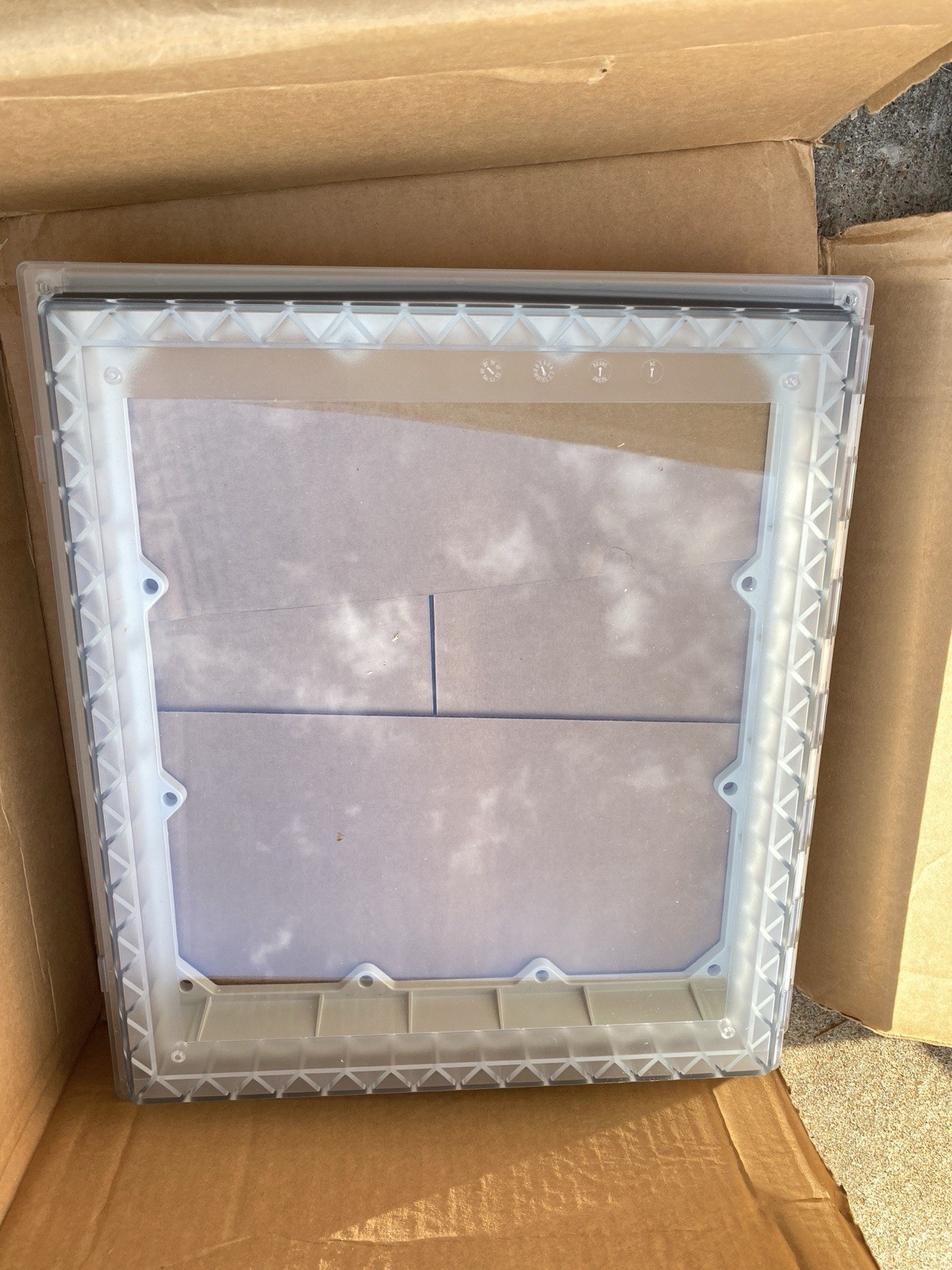 Fibox AR IPW 1614 SC T HMI Cover – 16×14” Transparent Hinged with Screw Locking