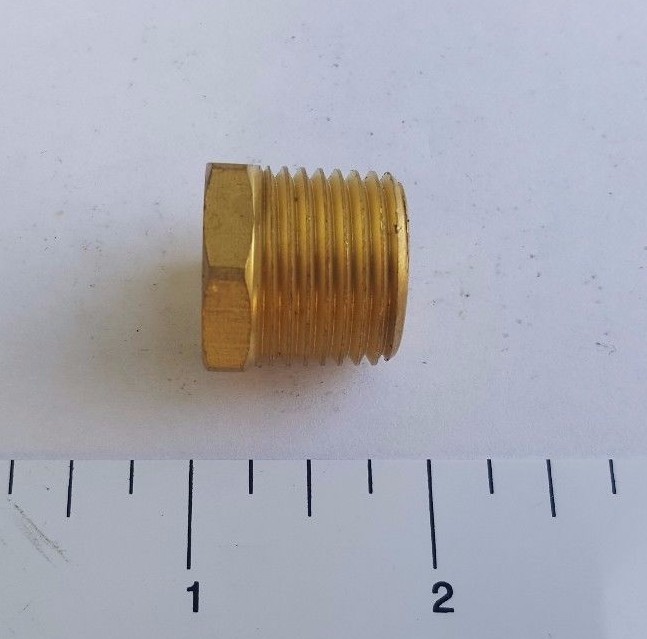 1) 1/2″ MALE X FEMALE 1/4″ NPT PIPE THREAD HEX REDUCER BUSHING – LEAD FREE BRASS