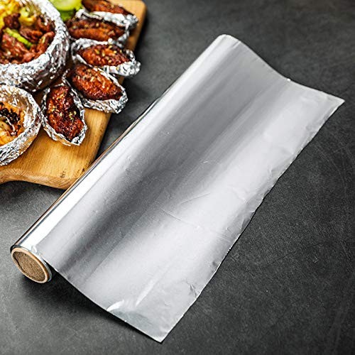 Heavy Duty Aluminum Foil Roll Food Grade Wrap 0.85mil Thickness 12″ x 300′
