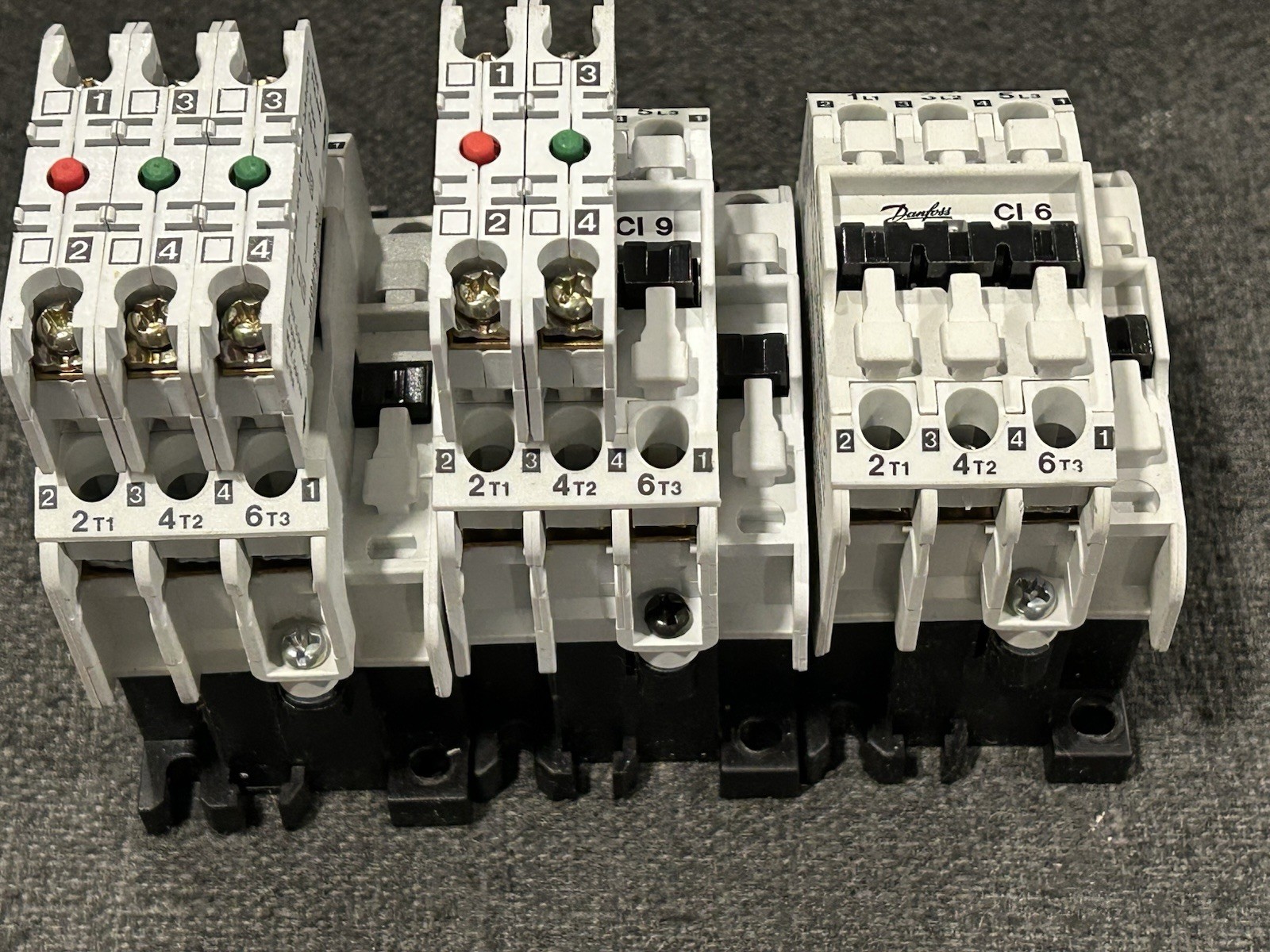 Lot Of 3 PCS DANFOSS (2) CI 16 And (1) CI 9 MAGNETIC CONTACTORS Comes As Shown