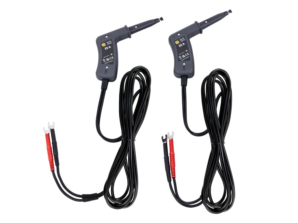 AEMC 2118.84 – Spring-Loaded 25A Kelvin Probes, Grip, 10-ft (Set of 2)