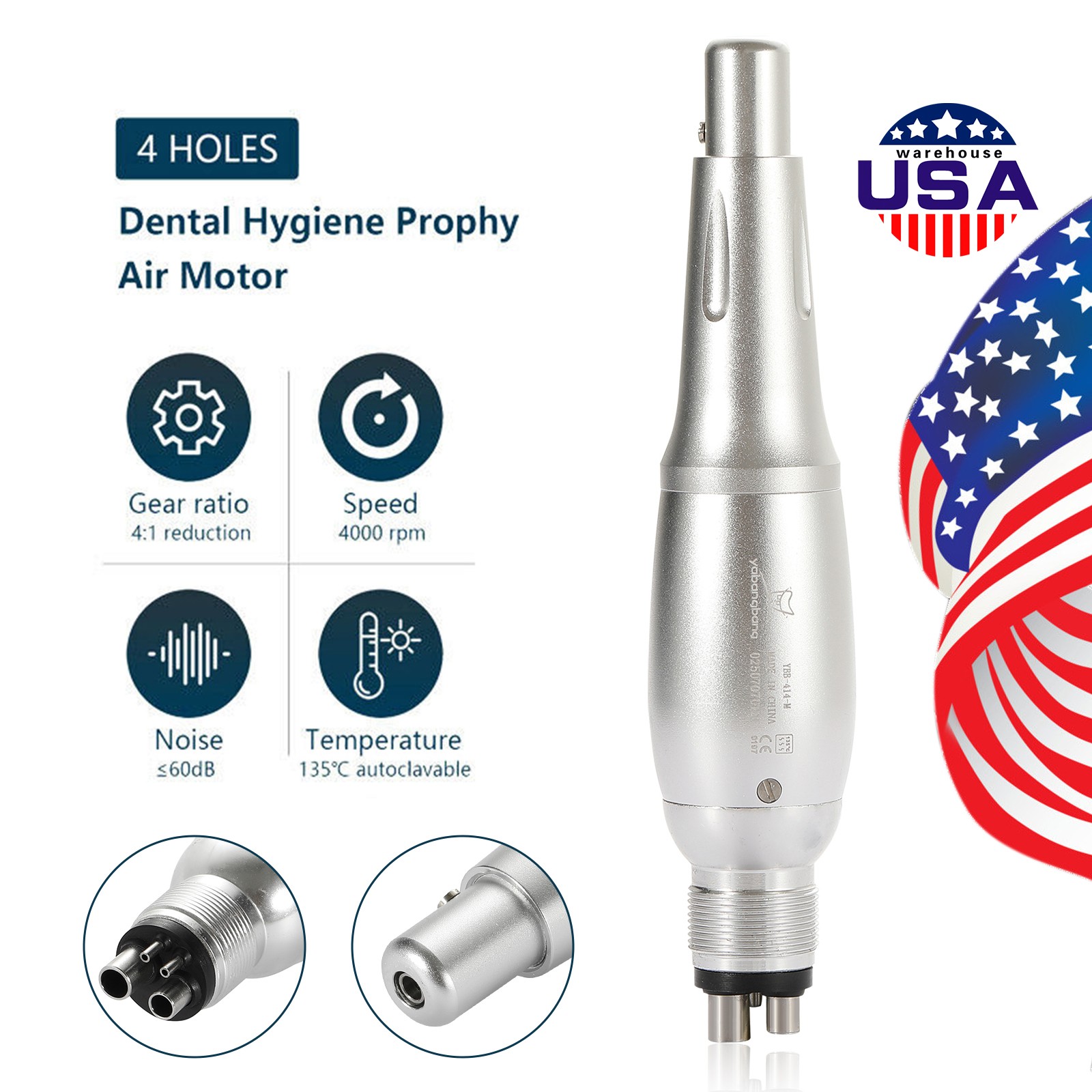 Dental Hygiene Prophy Handpiece 360° Swivel /Air Perio Scaler handpiece 2/4H po