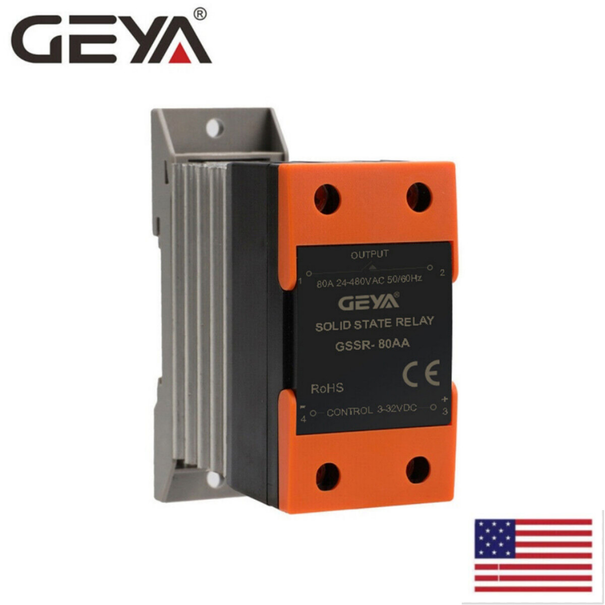 Single Phase Solid State Relay SSR-10/25/40AA 70-280VAC to 24-480VAC &Heat Sink