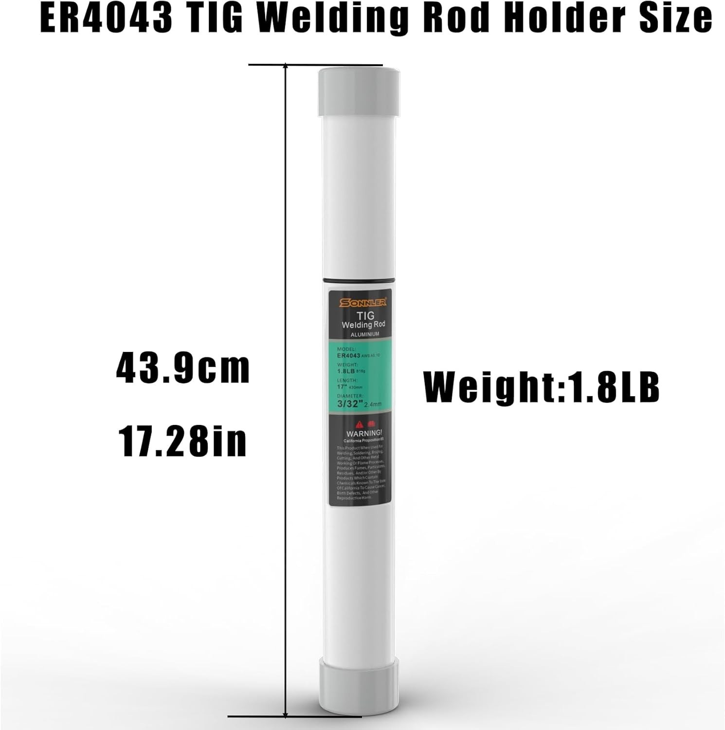 Aluminum TIG Welding Rod 3/32″ x 16″ – Perfect for Alloys 3003-6063