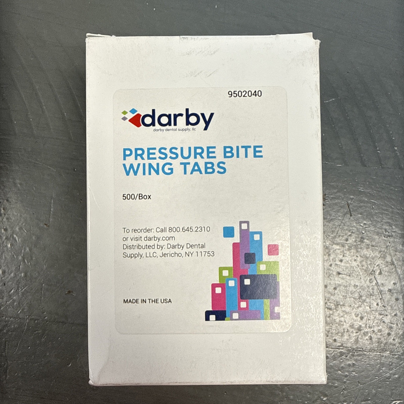Darby Dental Pressure Bite Wing Tabs — 500/box (SKU 9502040)