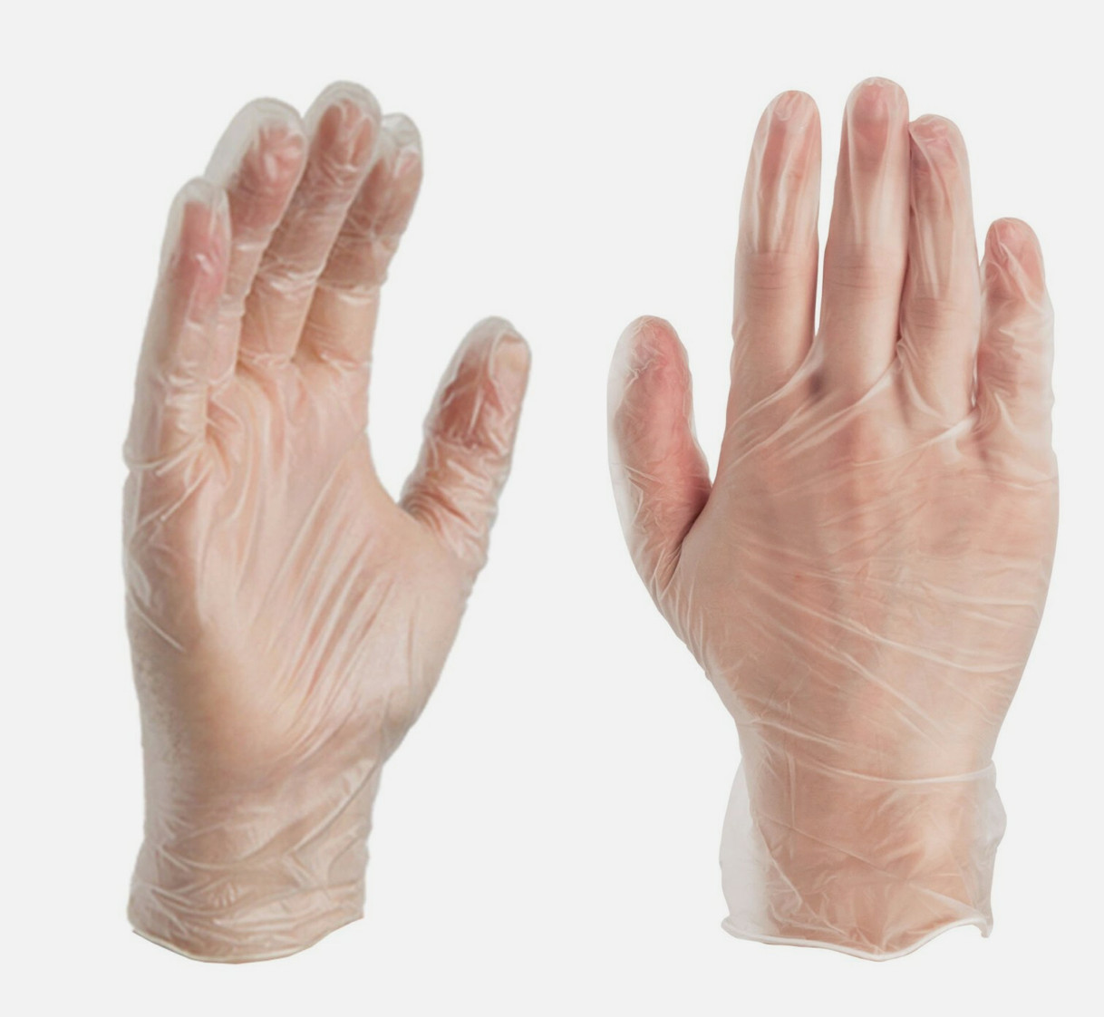 *1,000-Piece* Vinyl Exam Medical Gloves Clear Large VPF66100 Ammex Professional