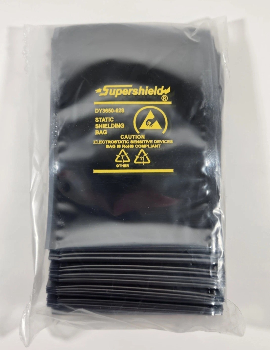 LOT OF 2,000 3×5″ OPEN-TOP DOU YEE ESD STATIC SHIELD BAGS DY3650-628 SUPERSHIELD