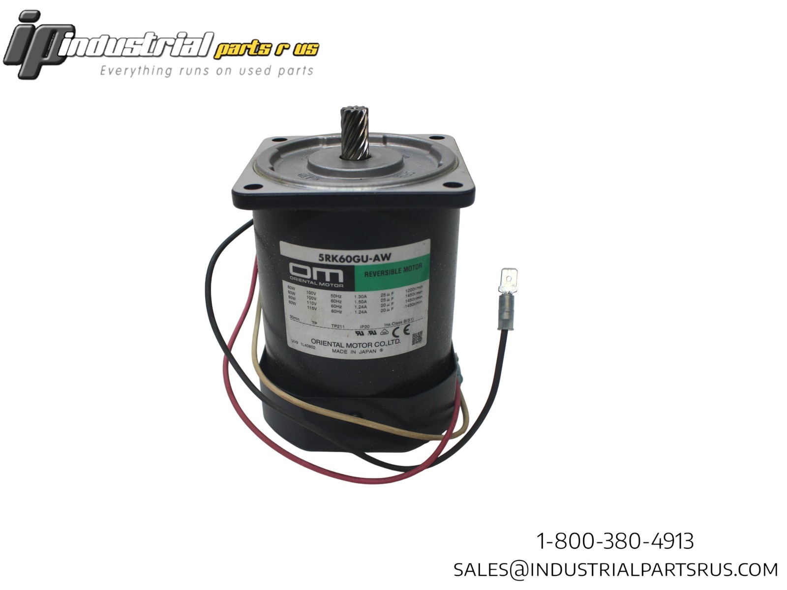 Oriental Motor 5RK60GU-AW Reversible Motor 60W 100V