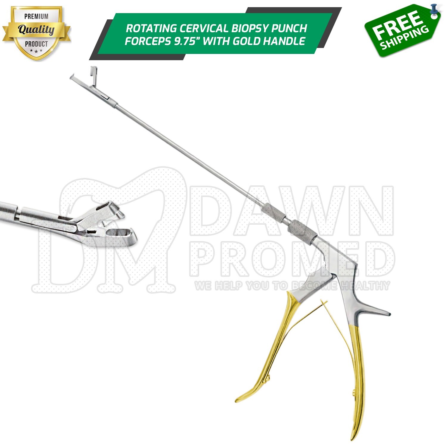 Baby Tischler Rotating Cervical Biopsy Punch Forceps 3x7mm OB-GYN Inst German Gr