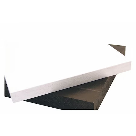 Black Hdpe Sheet Stock 12″ L X 12″ W X 0.375″ Thick, 1Zau9