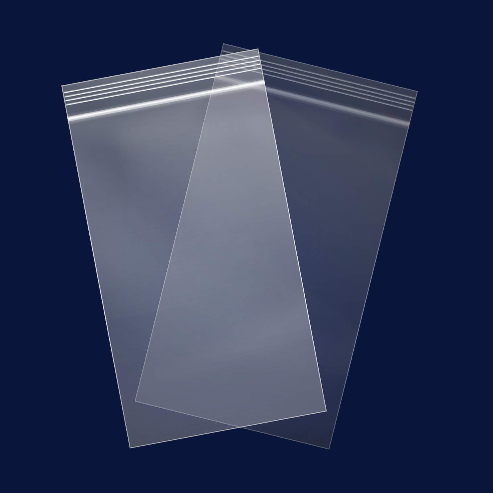 100 Count Small Zip Bag 5×7 Inch Clear 2 Mil Lock Seal A2 A4 A6 Cards Treats
