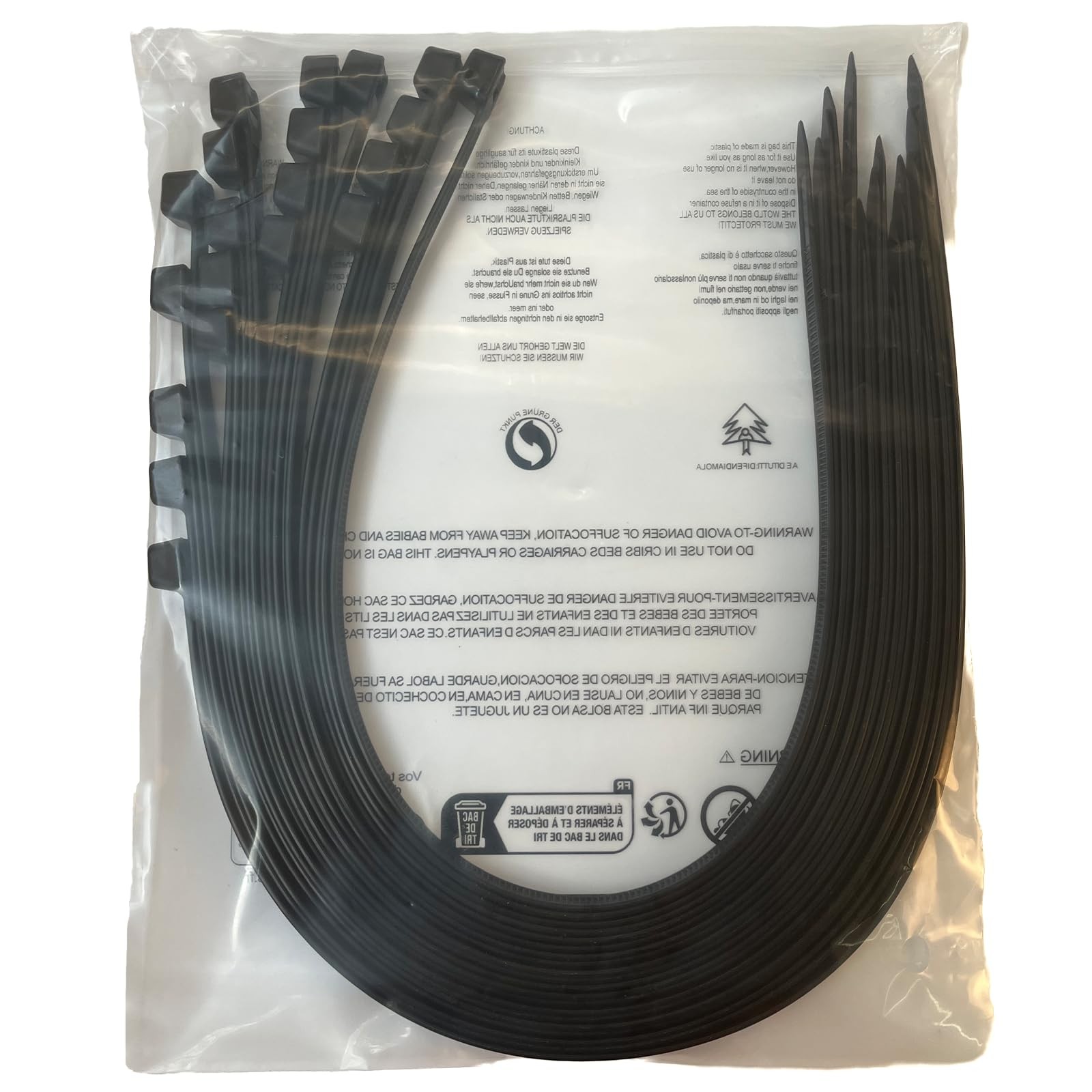 20 Inch Extra Large Zip Ties Heavy Duty for Outdoor Use,250 Pounds Tensile Stren