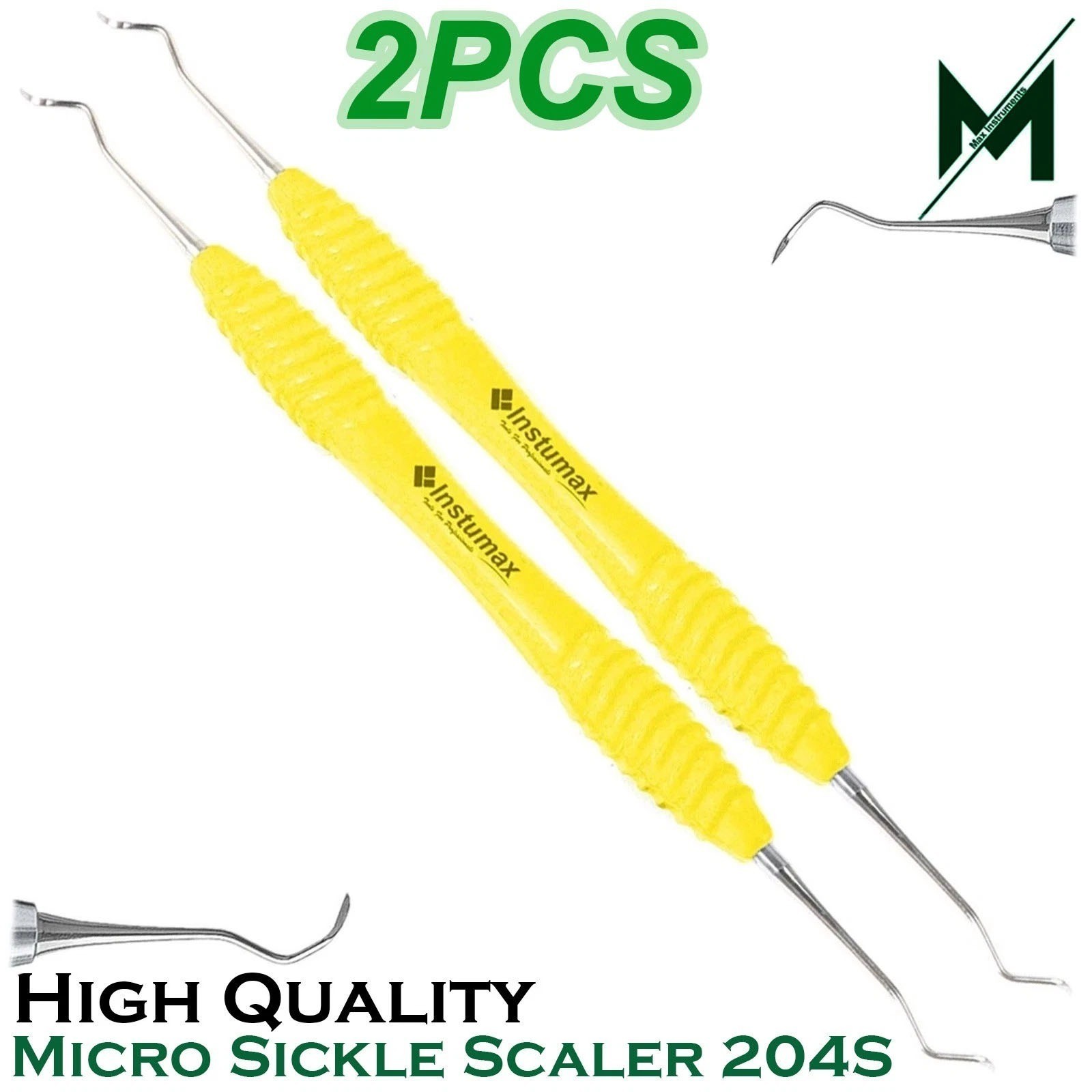 Periodontal Montana Jack 204s Sickle Scaler Silicon Double End Dental Instrument