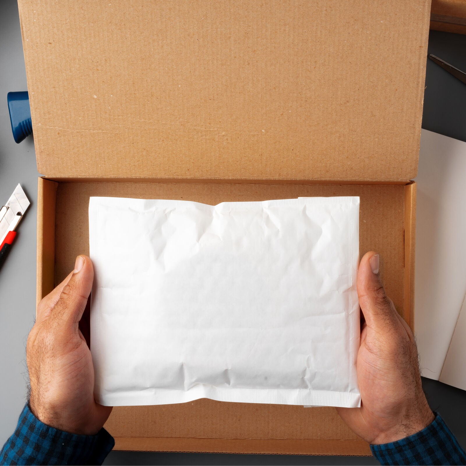 9 x 6 x 4″ Kraft Corrugated Mailers For Mailing/Shipping ECT-32B 50/Case