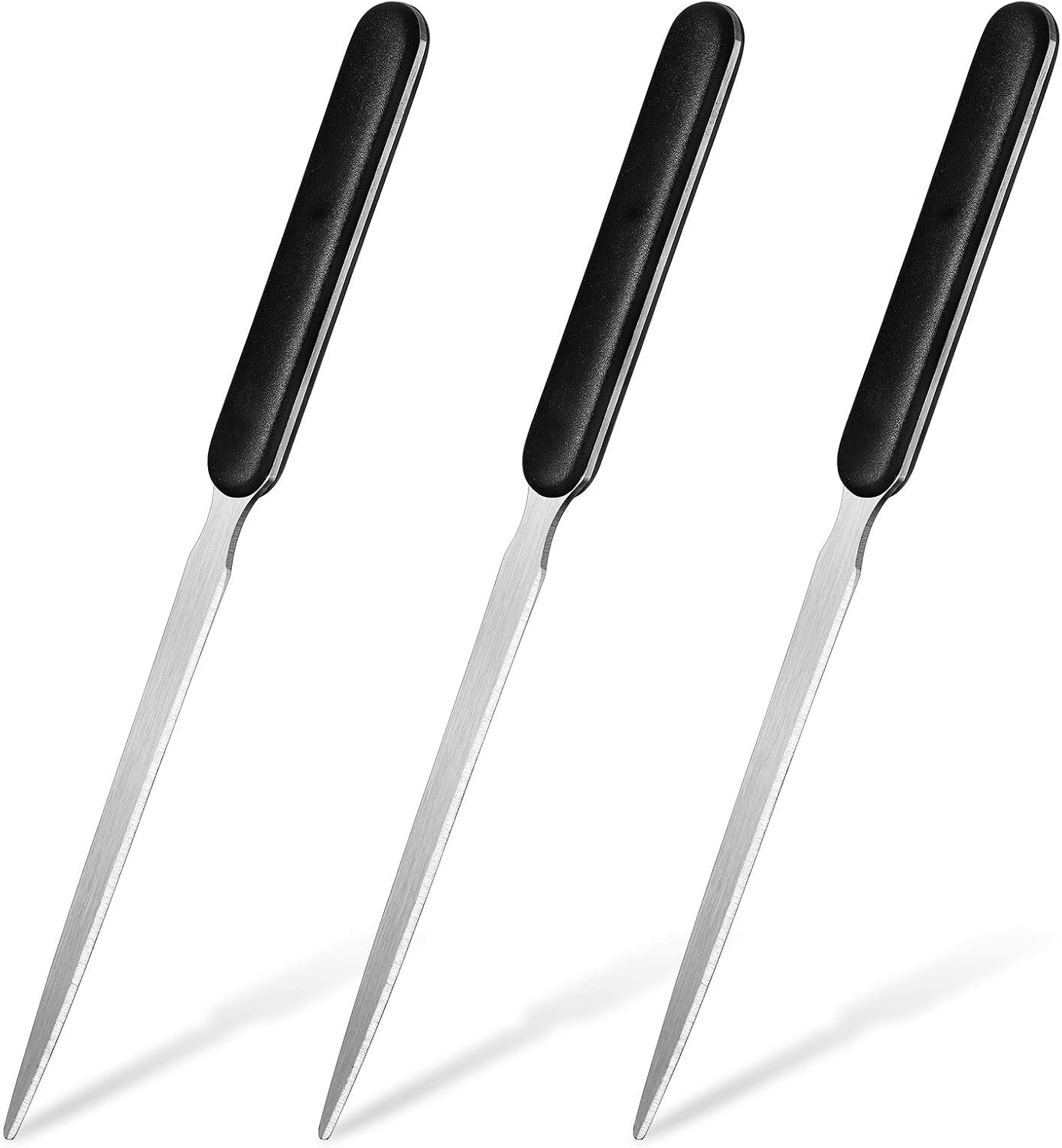 3 Pcs Letter Opener Set Stainless Steel Blade Mail Slitter Knife Office Tool