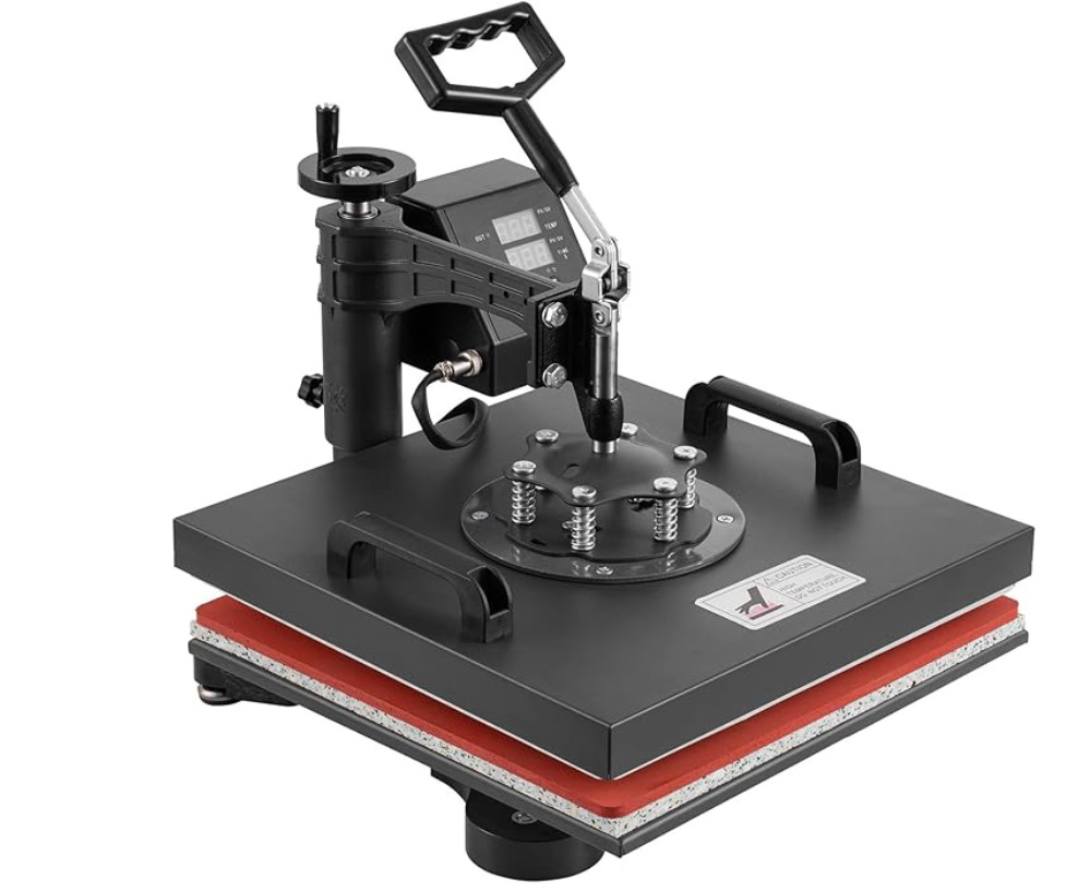 5 in 1 Heat Press Machine, Heat Press 15×15 inch, T Shirt Pressing Machine Slide